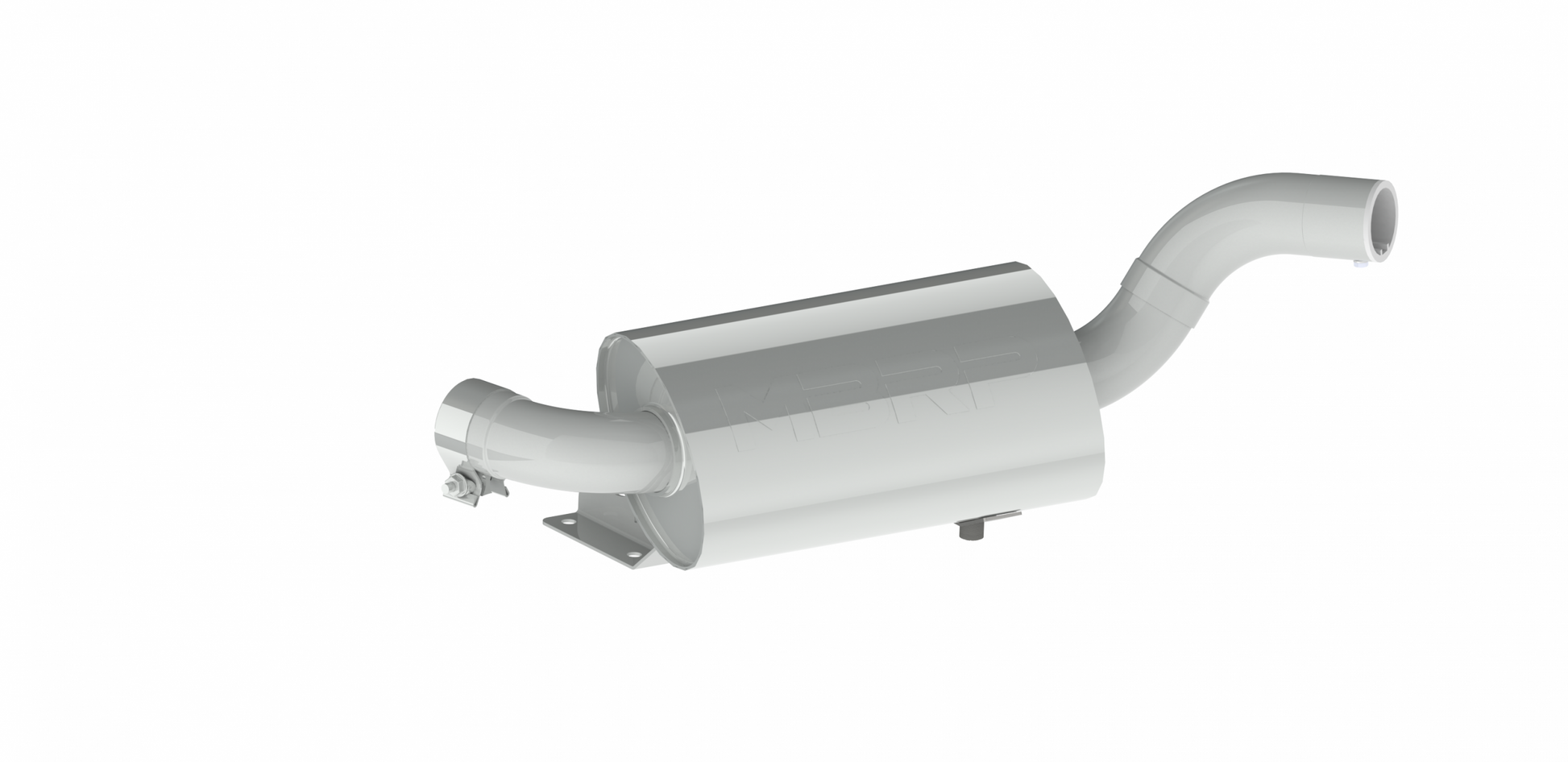 Single Slip-On Exhaust Pipe For Can-Am 2019-2021 Maverick Sport Series MBRP