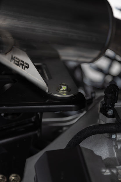 24-Present Can-Am Maverick R, Performance Series Single Slip-on System with Catalytic Converter MBRP-3