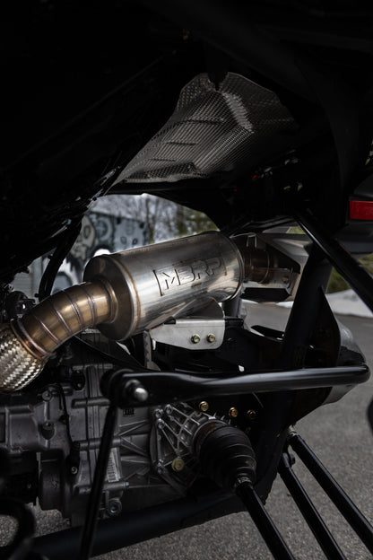 24-Present Can-Am Maverick R, Performance Series Single Slip-on System with Catalytic Converter MBRP-4