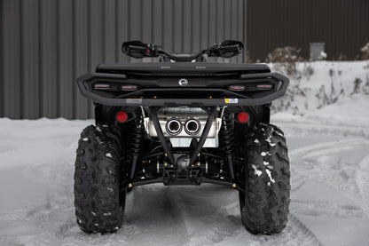 25-Up Can-Am Outlander 850/1000R 6-Inch Single Slip-on System, Dual Outlet with CF Tips, Performance Series MBRP-7