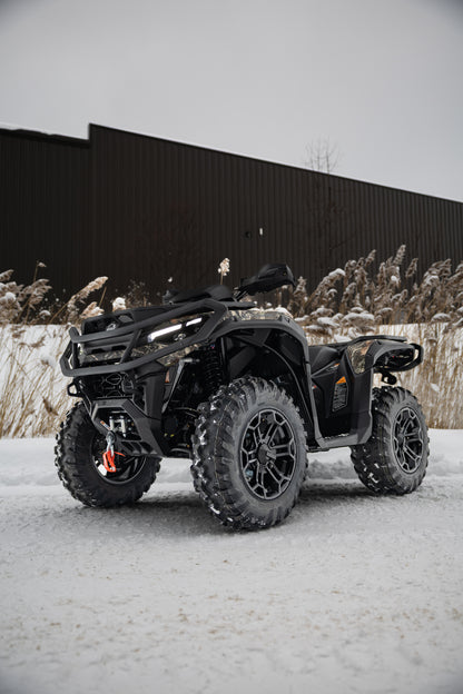 25-Up Can-Am Outlander 850/1000R 6-Inch Single Slip-on System, Dual Outlet with CF Tips, Performance Series MBRP-9