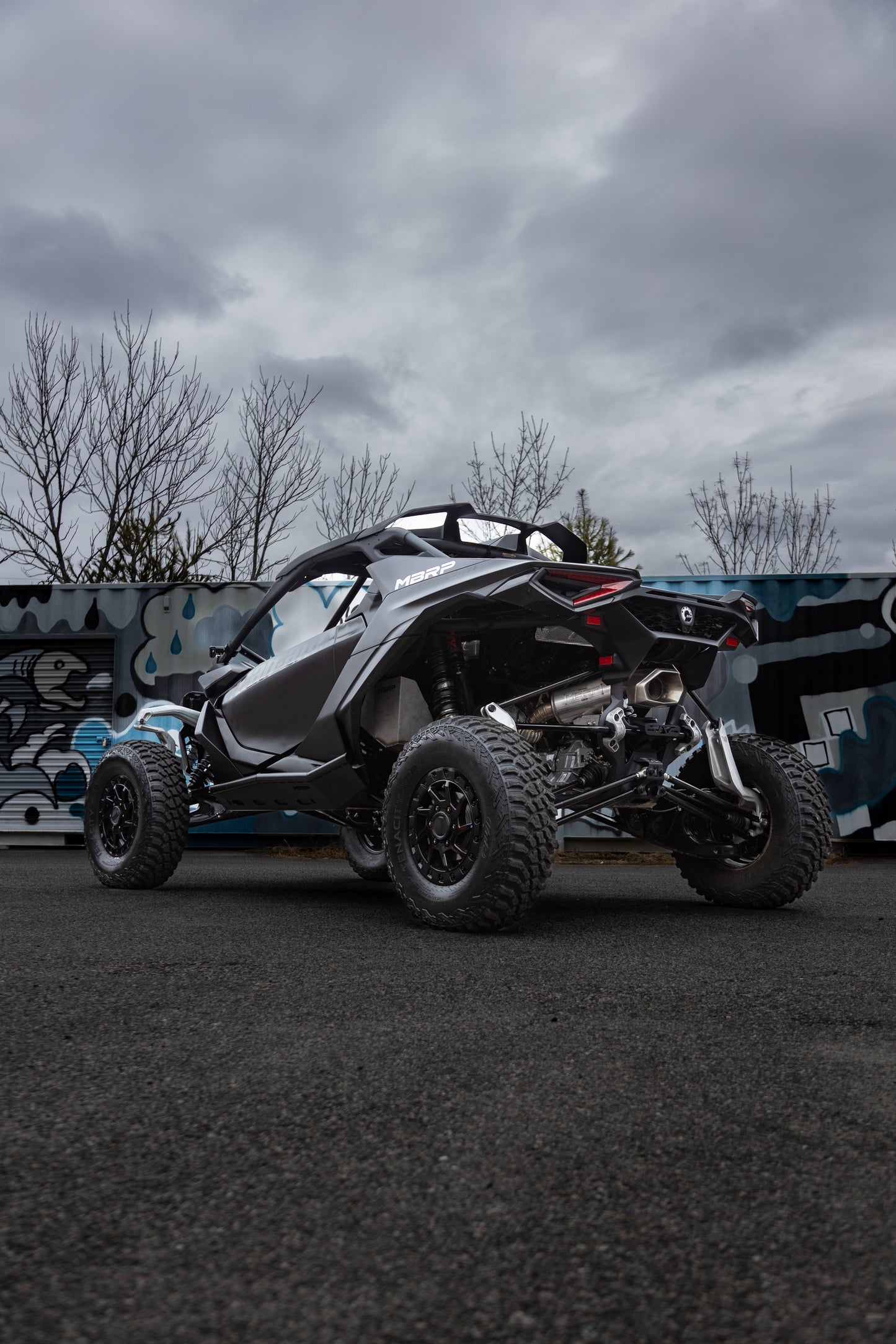 24-Present Can-Am Maverick R, Performance Series 3-Inch Turbo Back Single Slip-on Quiet, MBRP-5