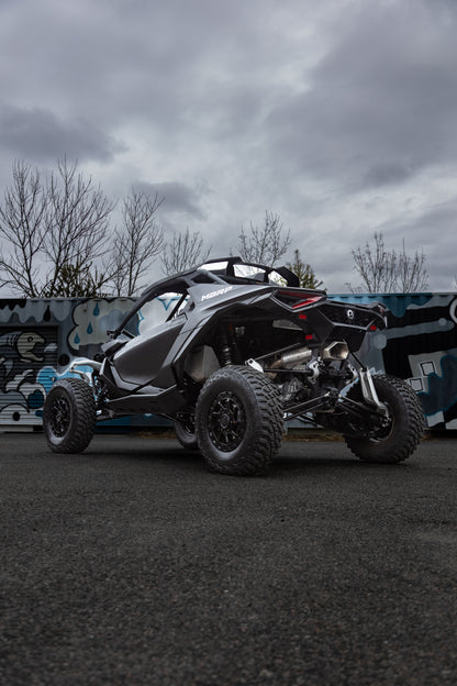 24-Present Can-Am Maverick R, Performance Series 3-Inch Turbo Back Single Slip-on Quiet, MBRP-5