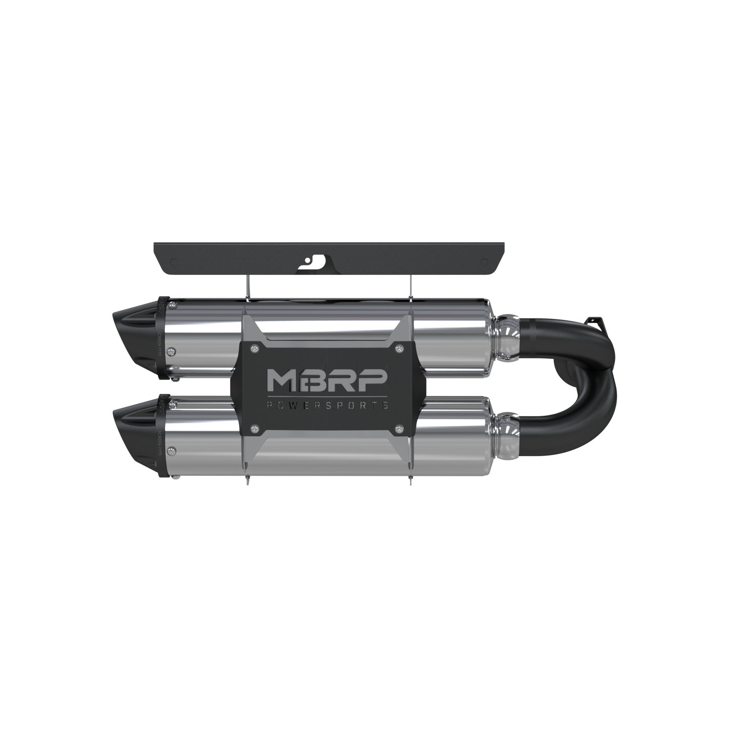 Stacked Dual Slip On Exhaust Pipe Performance Series For 14 Polaris RZR XP 1000 MBRP