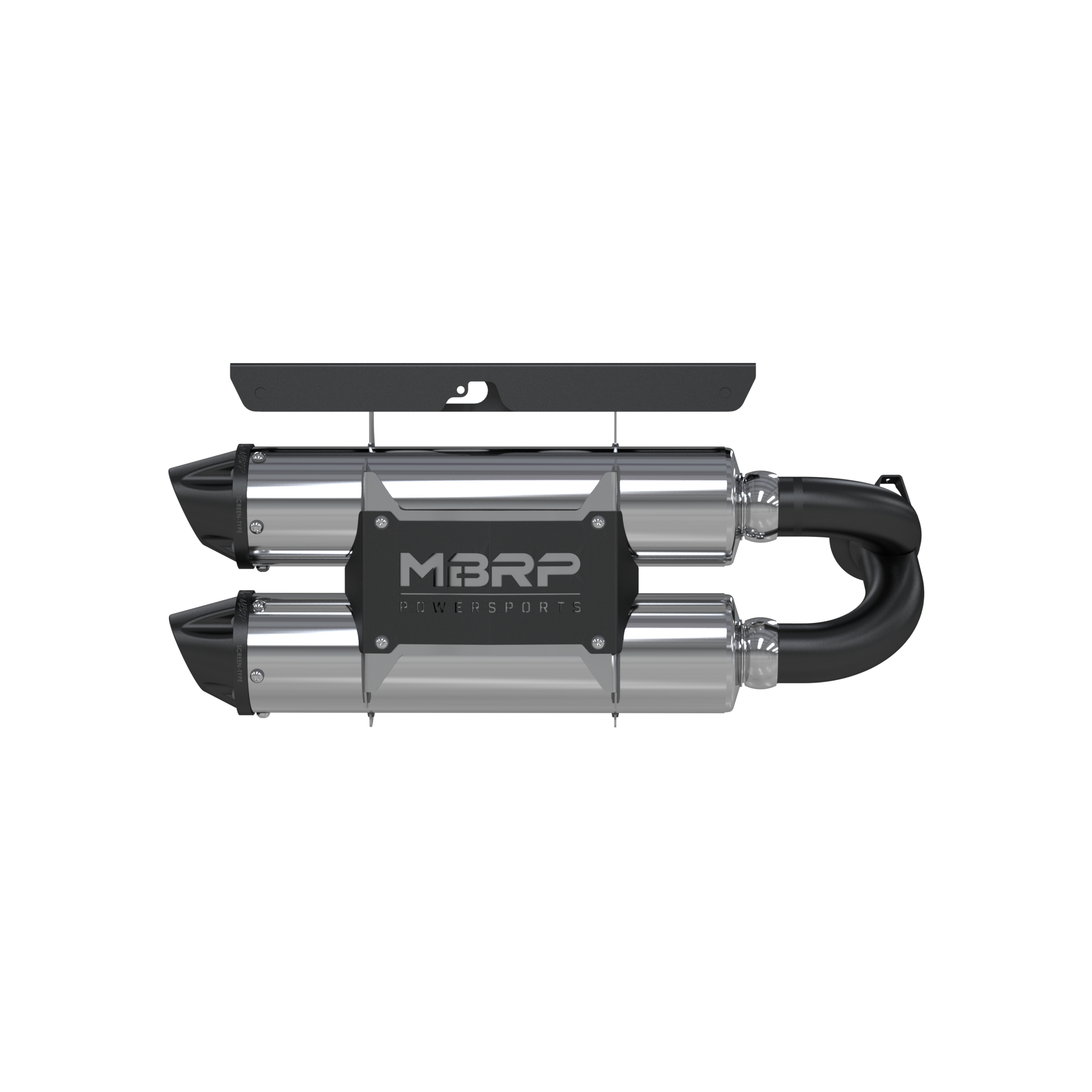 Stacked Dual Slip On Exhaust Pipe Performance Series For 14 Polaris RZR XP 1000 MBRP