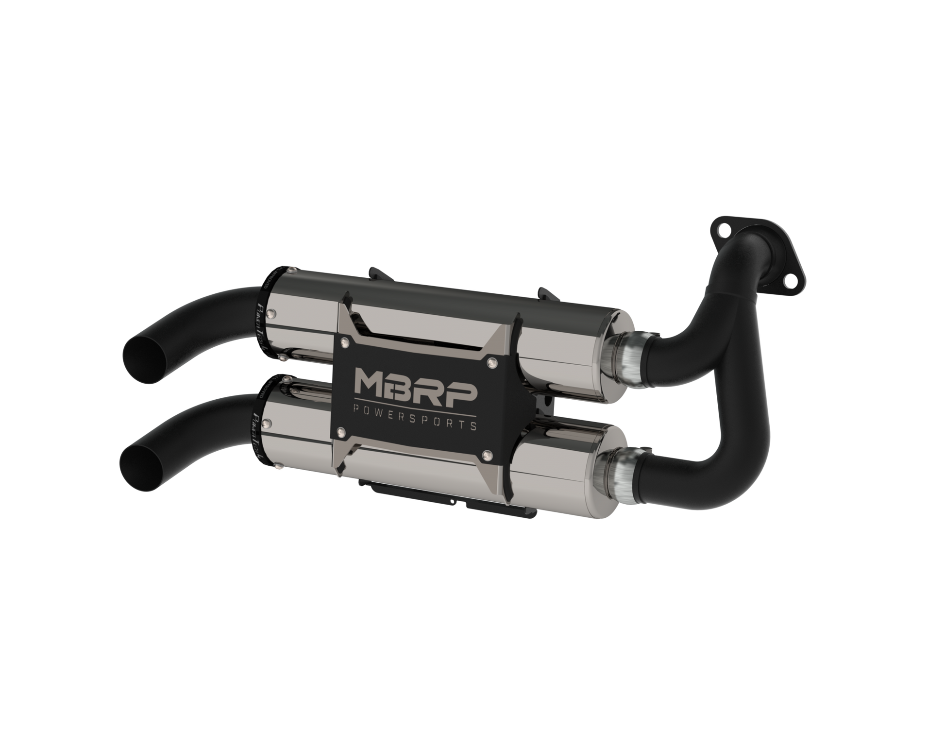 Stacked Dual Slip On Exhaust Pipe For 16-Up Polaris RZR S 1000 General 1000 Performance Series MBRP