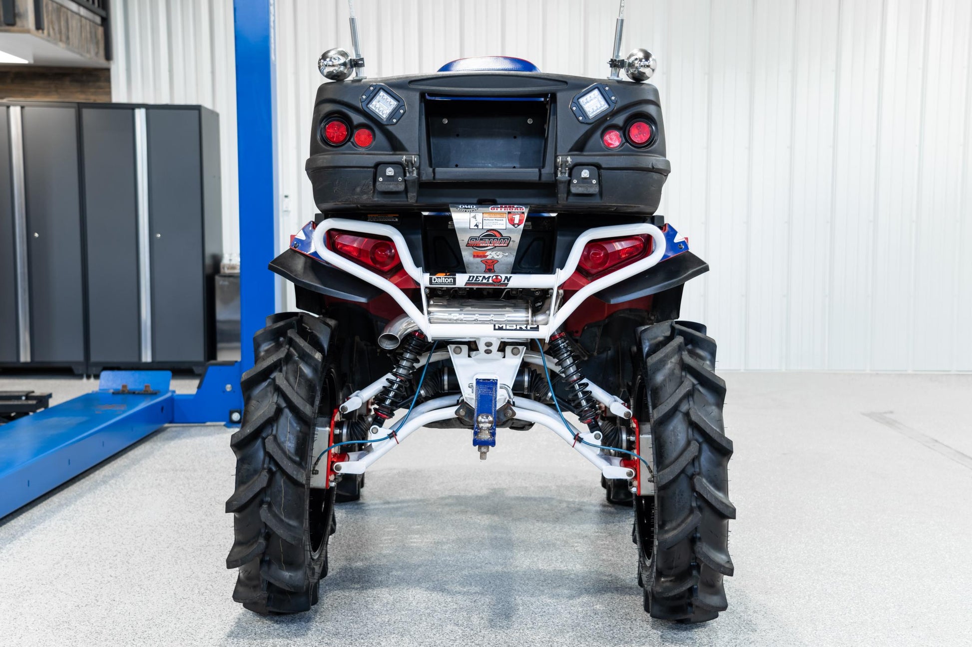5 inch Single Slip-on Exhaust 11-24 Polaris Sportsman Performance Series MBRP-1