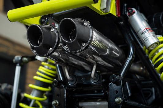 2020-Up Polaris Sportsman XP 1000S and Scrambler XP 1000 Performance Series 4 Inch Dual Slip-on Exhaust MBRP-1