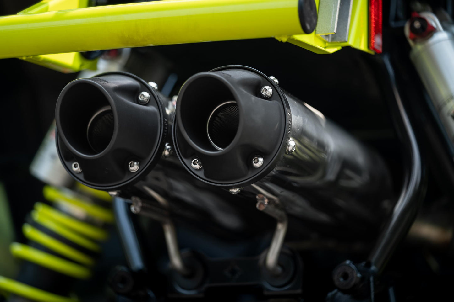 2020-Up Polaris Sportsman XP 1000S and Scrambler XP 1000 Performance Series 4 Inch Dual Slip-on Exhaust MBRP-6