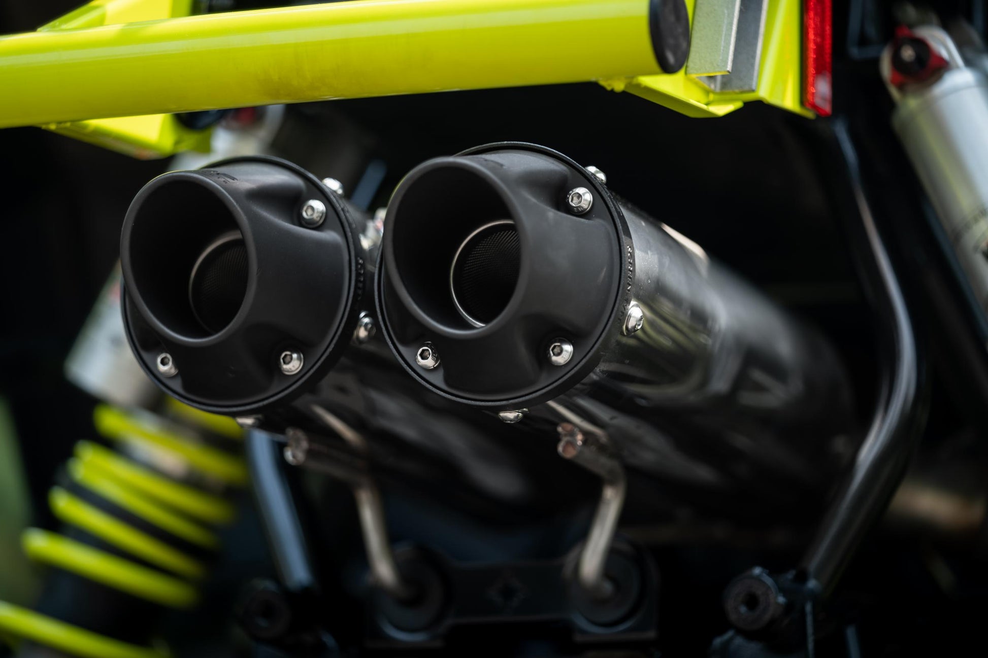 2020-Up Polaris Sportsman XP 1000S and Scrambler XP 1000 Performance Series 4 Inch Dual Slip-on Exhaust MBRP-6