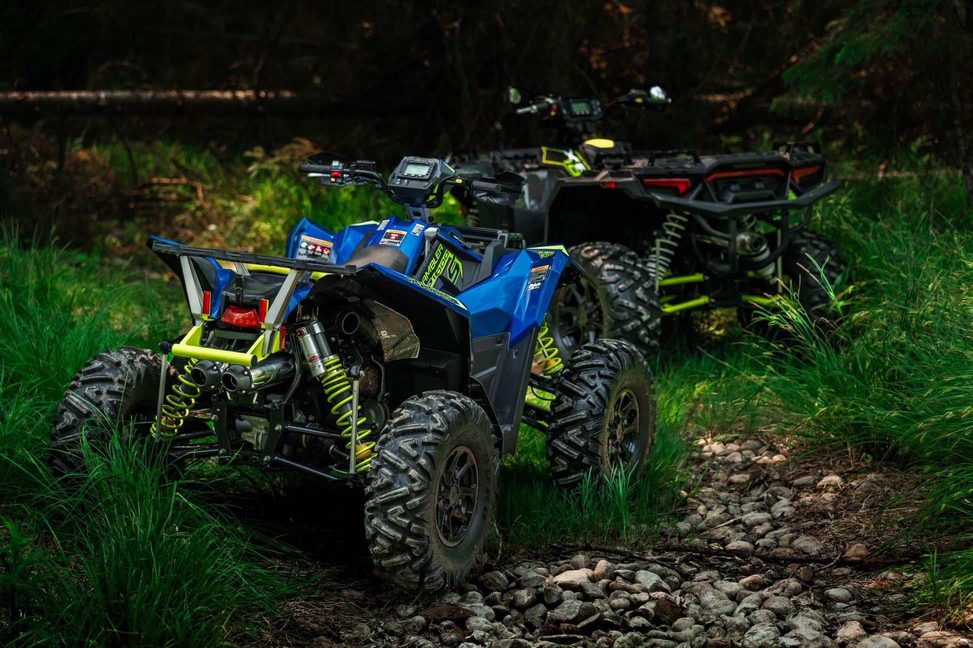 2020-Up Polaris Sportsman XP 1000S and Scrambler XP 1000 Performance Series 4 Inch Dual Slip-on Exhaust MBRP-10