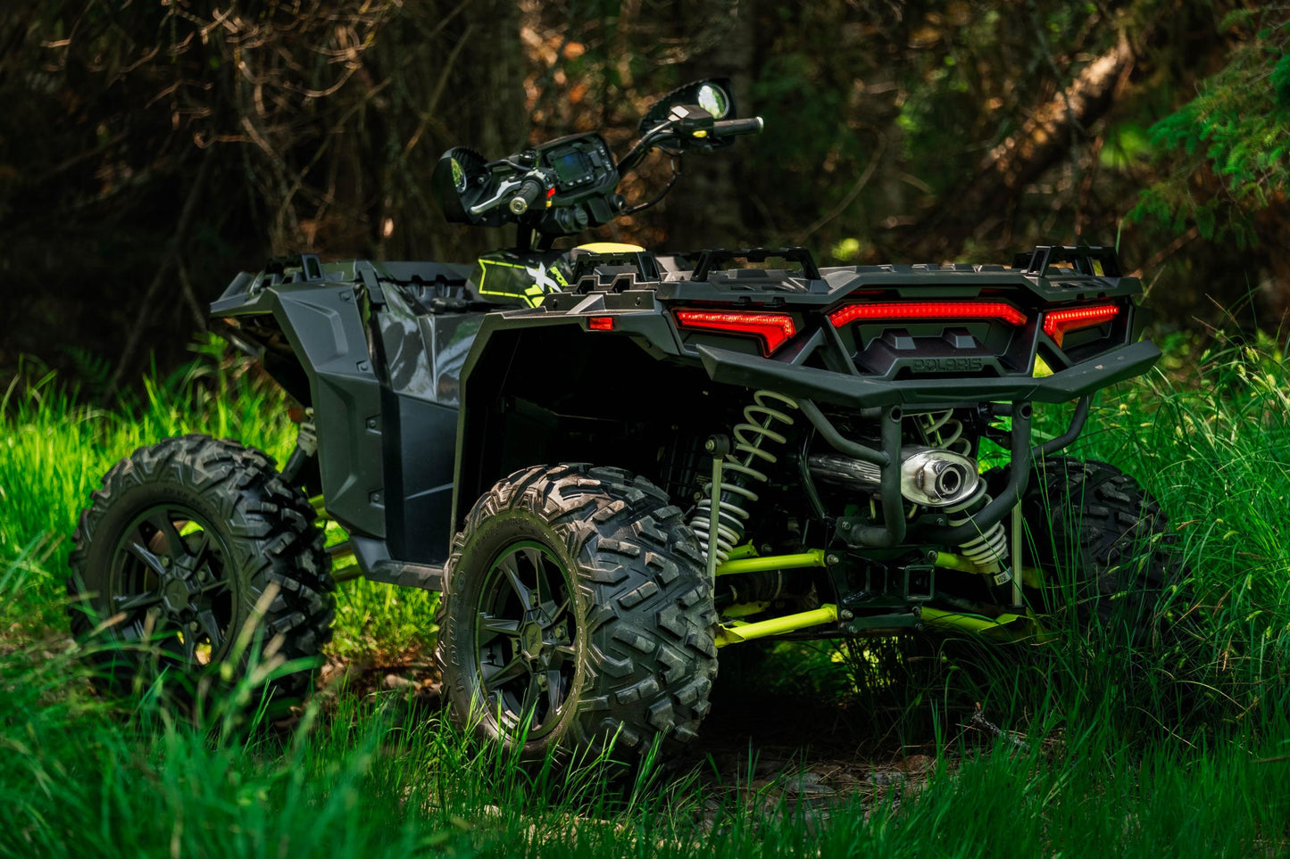 2020-Up Polaris Sportsman XP 1000S and Scrambler XP 1000 Sport Series Oval Slip-On Muffler with 3 Inch Tip MBRP-9