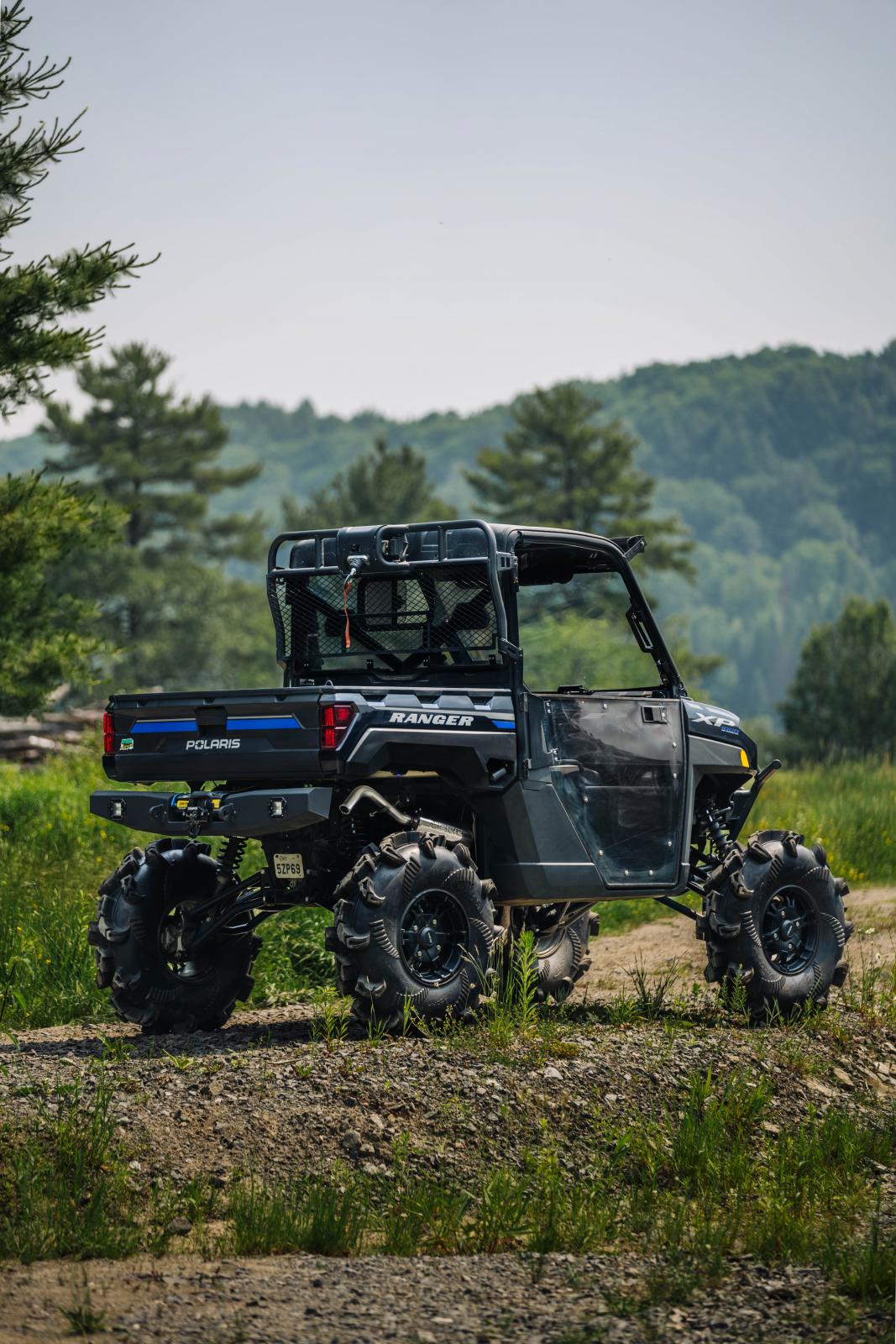 2018-Up Polaris Ranger XP 1000/ Ranger Crew XP 1000 5 Inch Single Slip-on Muffler Assembly Performance Series MBRP-7