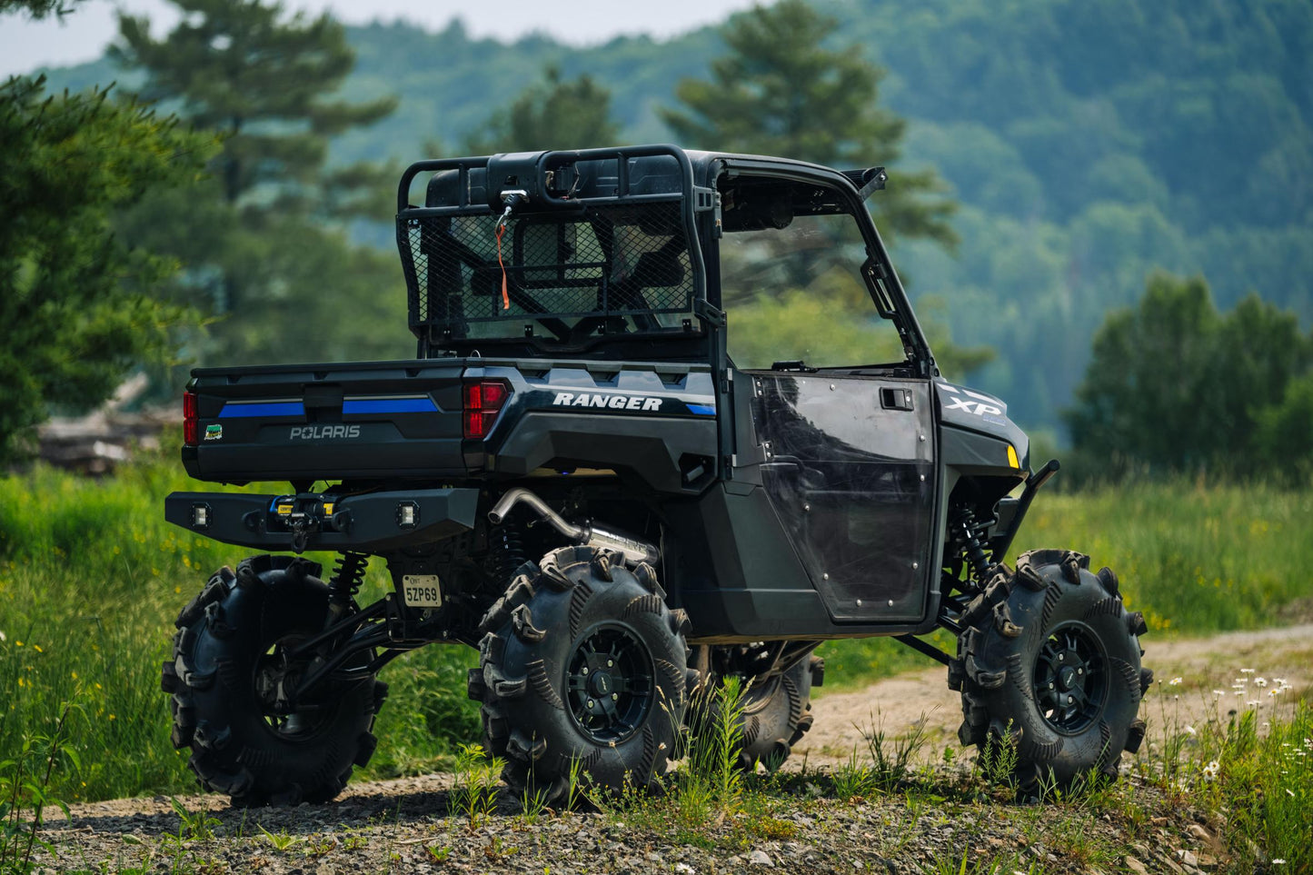 2018-Up Polaris Ranger XP 1000/ Ranger Crew XP 1000 5 Inch Single Slip-on Muffler Assembly Performance Series MBRP-9
