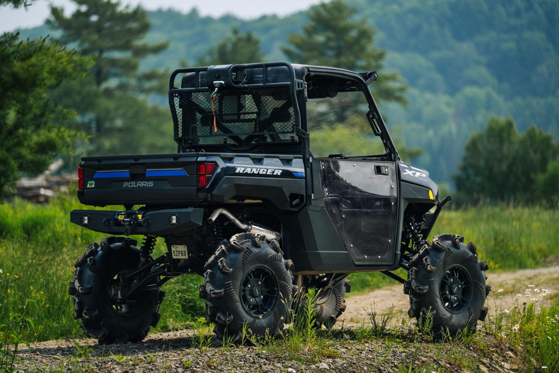 2018-Up Polaris Ranger XP 1000/ Ranger Crew XP 1000 5 Inch Single Slip-on Muffler Assembly Performance Series MBRP-9