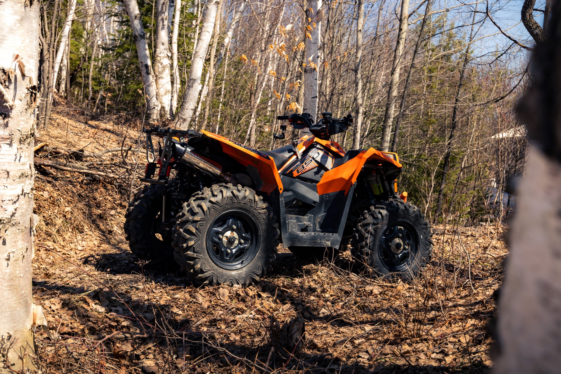 2013-Up Polaris Scrambler 850 Performance Series Single Slip-on Exhaust System MBRP-4