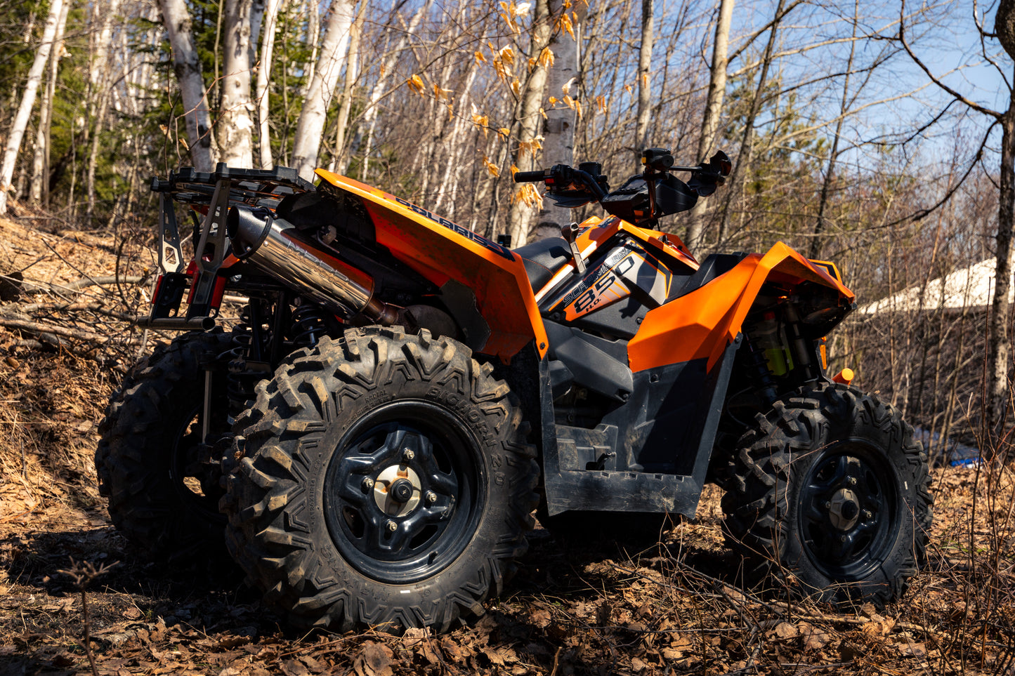 2013-Up Polaris Scrambler 850 Performance Series Single Slip-on Exhaust System MBRP-6