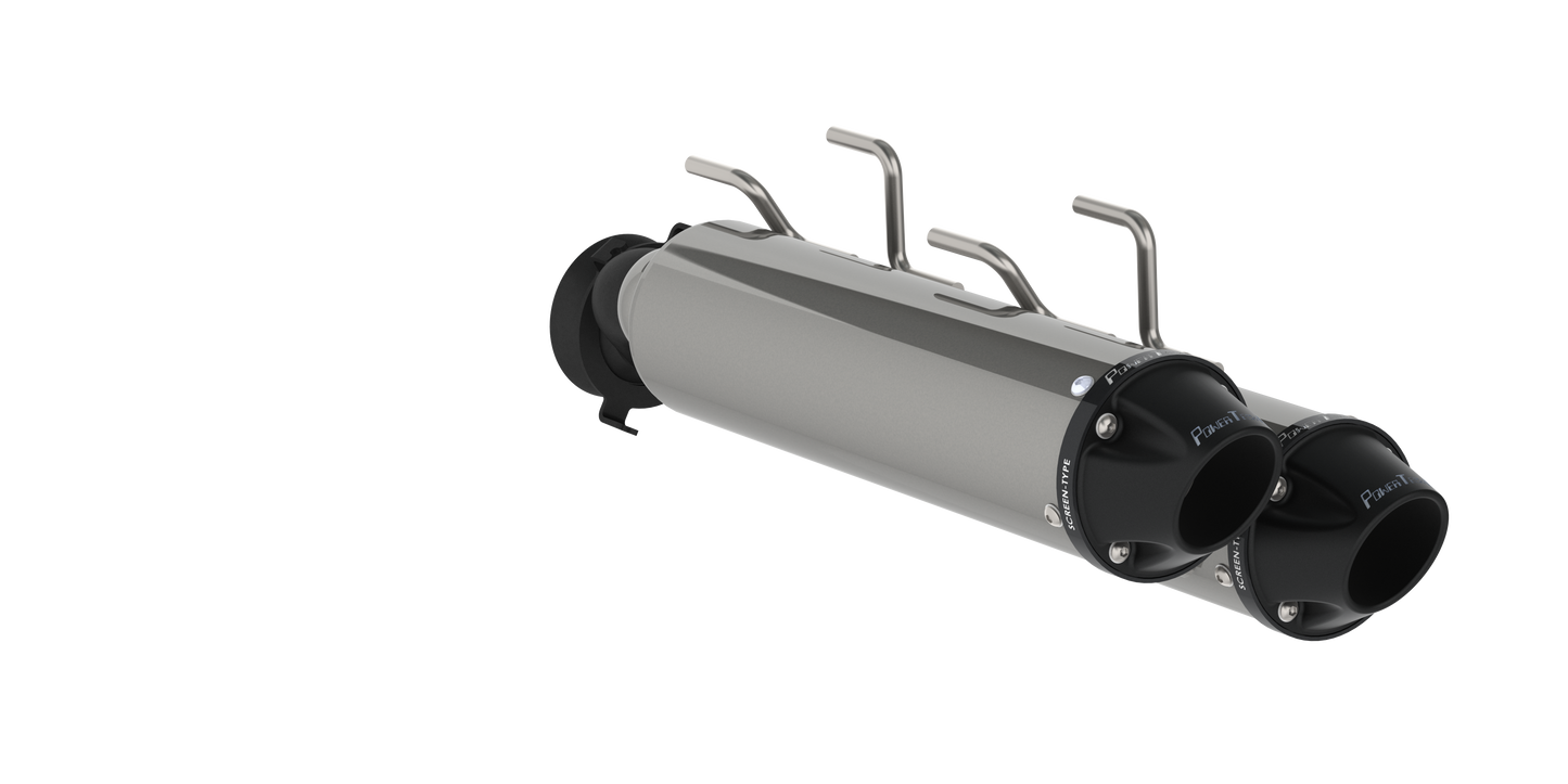 Stacked Dual Slip On Exhaust Pipe Performance Series For 15-19 Arctic Cat WildCat X Models MBRP