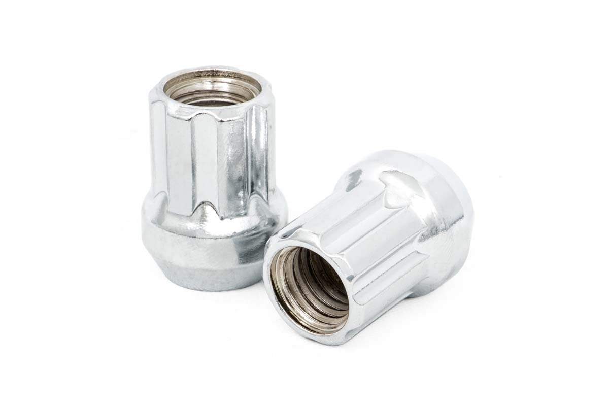 M12X1.5 Wheel Installation Kit w/Chrome Open End Lug Nuts and Socket Key Rough Country-1