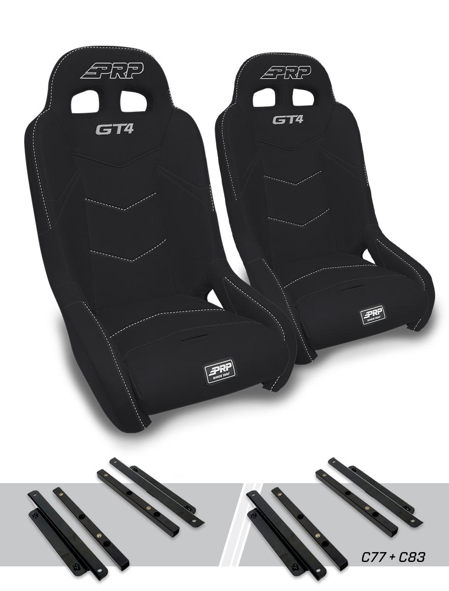 GT4 Suspension Kit for Polaris General, RZR S 900, 900 Trail, Trail, XP 1000, Turbo, Turbo S Pair PRP Seats-1