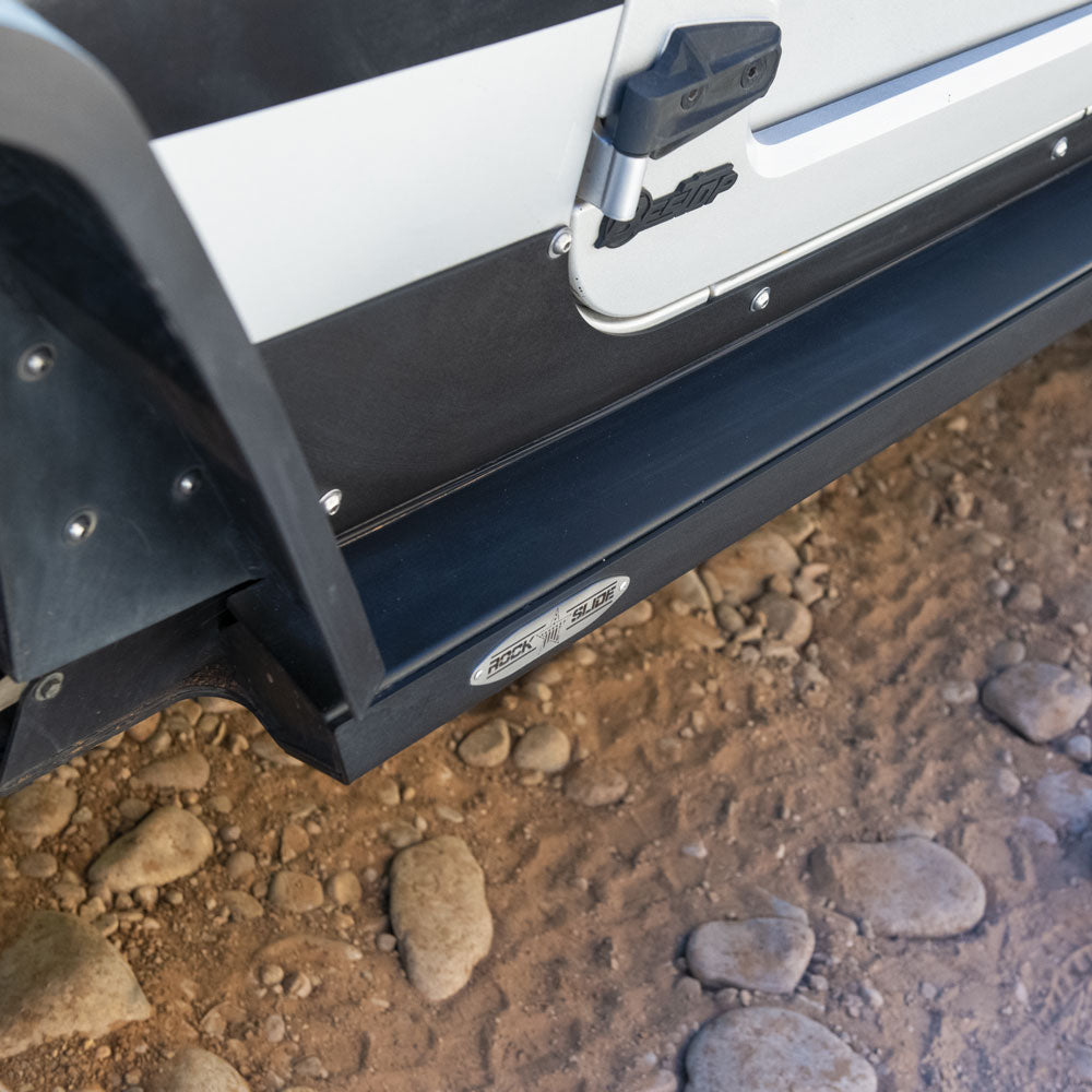 JK 4 Door Step Slider Skid Plate Rock Slide Engineering-1