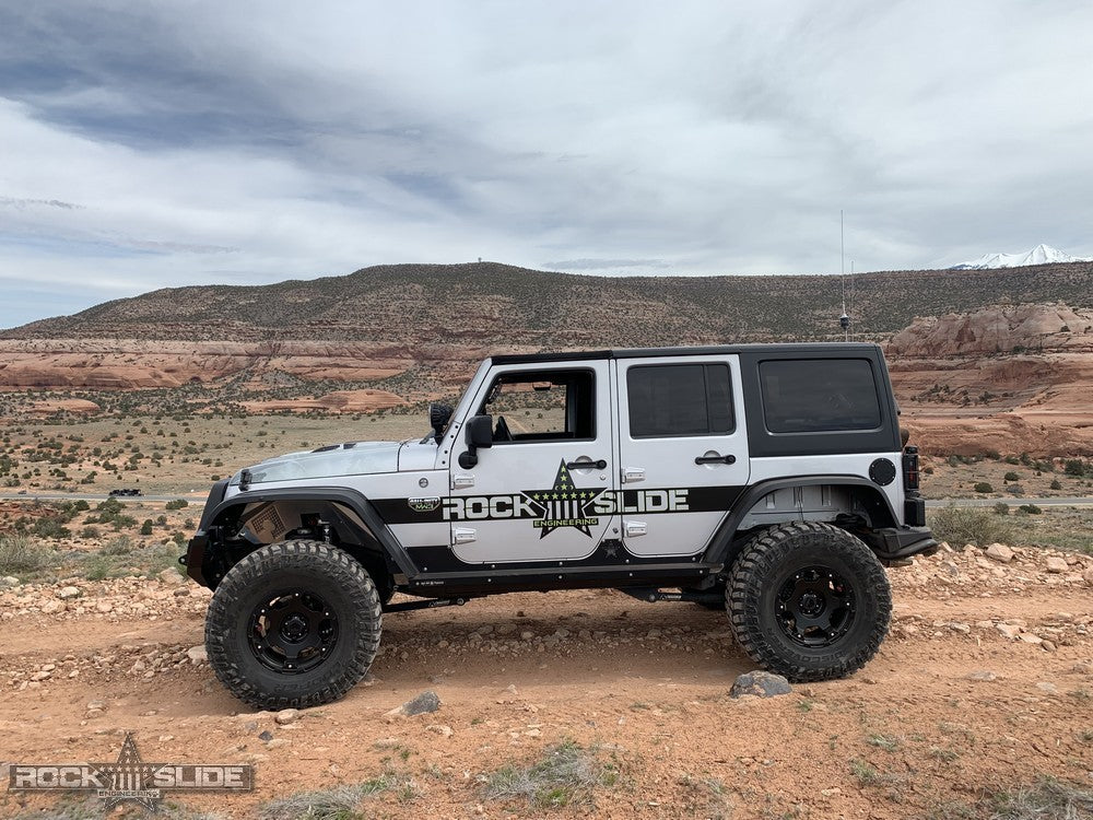 Rock Slide Engineering JK 4 Door Step Slider Rocker Guards Rock Slide Engineering