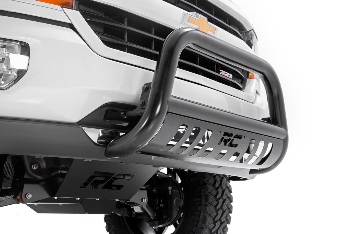 Rough Country 07-18 Silverado/Sierra 1500/SUV Bull Bar Black Rough Country