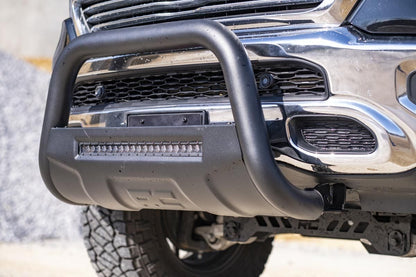 Dodge 09-18 RAM 1500 Bull Bar w/LED Light Bar Black Rough Country-1