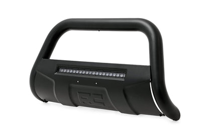 RAM 19-20 1500 Bull Bar w/LED Light Bar Black Rough Country-1