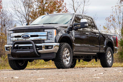 Ford 17-20 F-250 Bull Bar w/LED Light Bar Black Rough Country-1