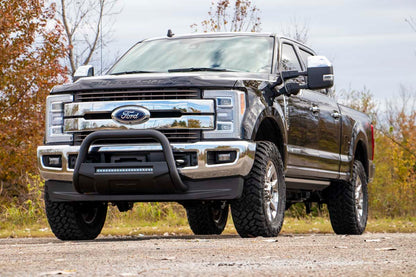 Ford 17-20 F-250 Bull Bar w/LED Light Bar Black Rough Country-2