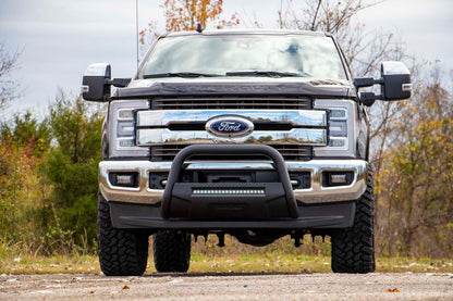 Ford 17-20 F-250 Bull Bar w/LED Light Bar Black Rough Country-3