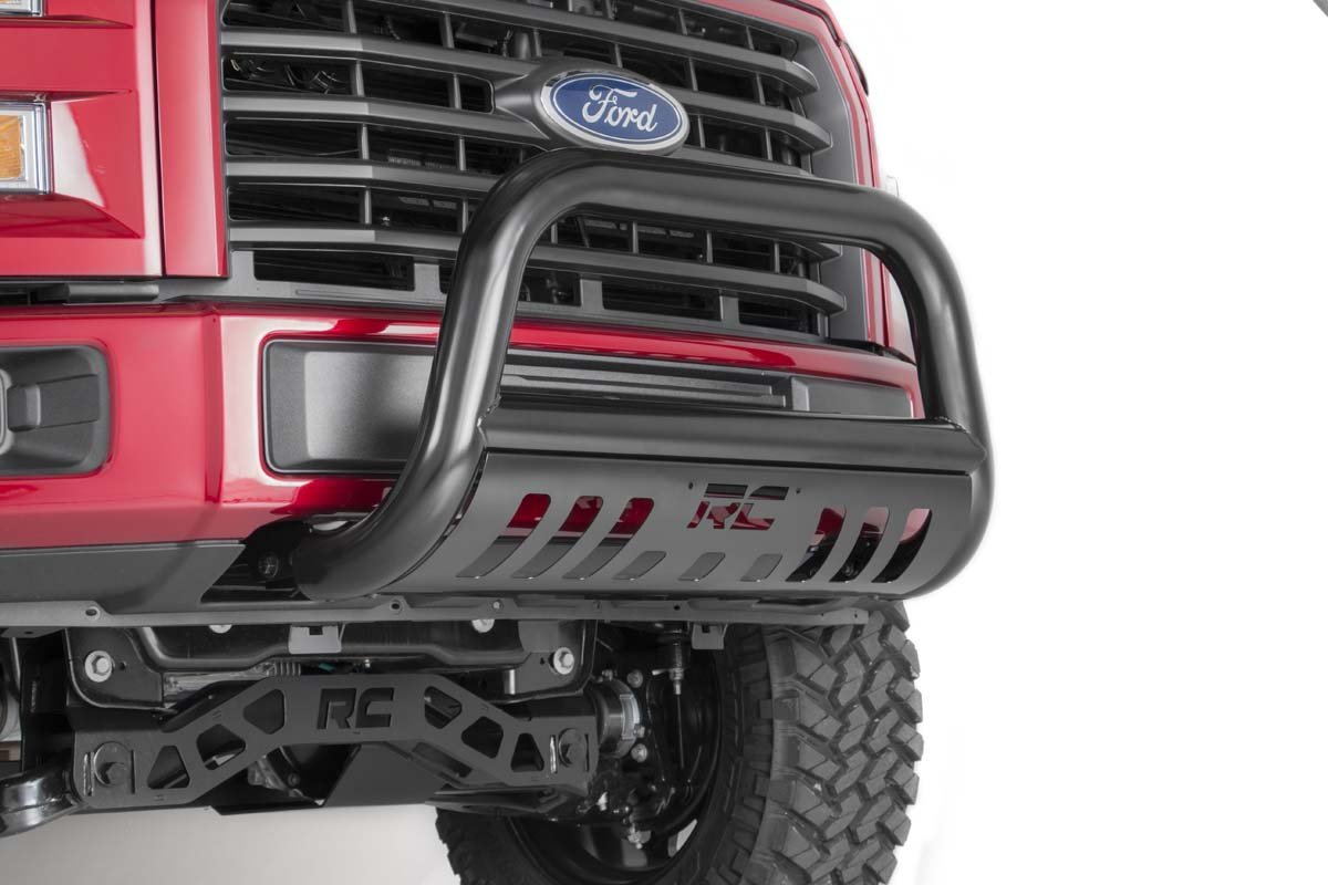 Ford 04-Up V8 F-150 Bull Bar Black Rough Country-1