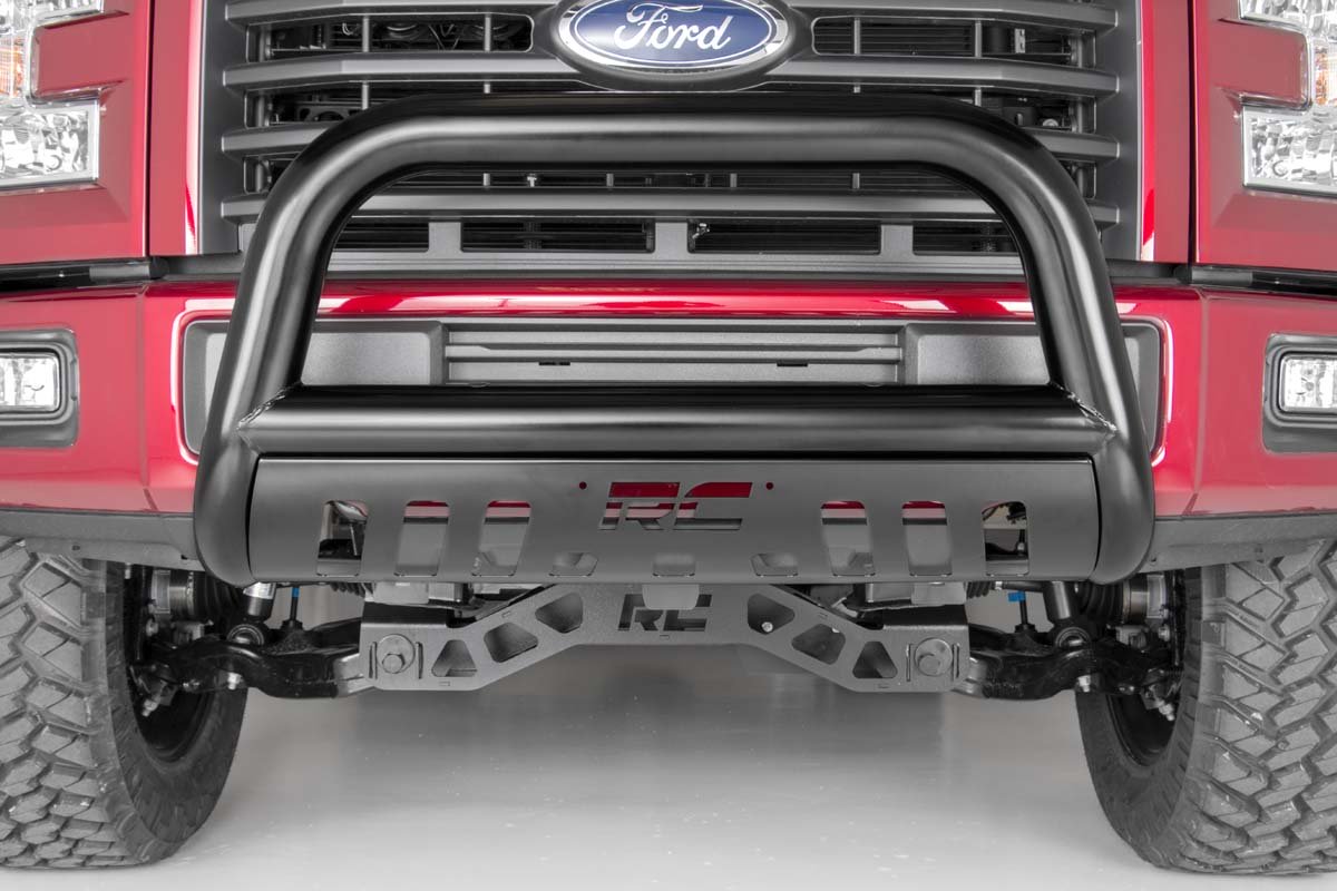 Ford 04-Up V8 F-150 Bull Bar Black Rough Country-2