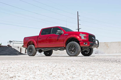 Ford 04-Up V8 F-150 Bull Bar Black Rough Country-3