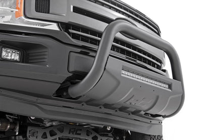 Ford 04-23 F-150 Bull Bar w/LED Light Bar Black Rough Country-2