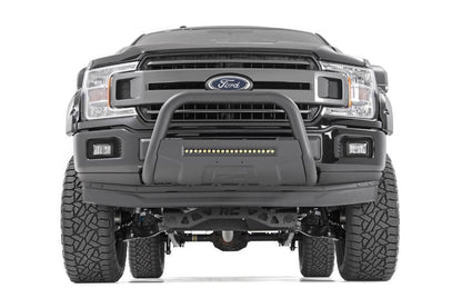 Ford 04-23 F-150 Bull Bar w/LED Light Bar Black Rough Country-3
