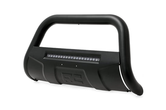 Nissan 05-19 Frontier Bull Bar w/LED Light Bar Black Rough Country-1