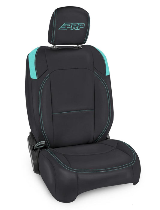 Front Seat Covers For 18-24 Jeep Wrangler JL 2 Door with Pocket Back Pair PRP Seats