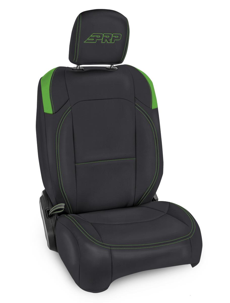 Front Seat Covers for Jeep Wrangler JLU 4 Door Jeep Gladiator JT with Pocket Back Pair PRP Seats-3