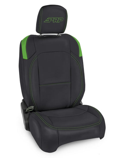 Front Seat Covers for Jeep Wrangler JLU 4 Door Jeep Gladiator JT with Pocket Back Pair PRP Seats-3