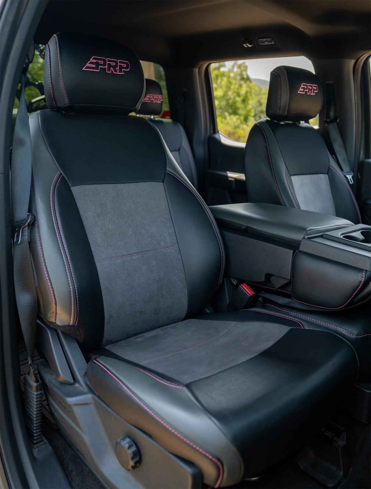 Front Seat Covers for 2021-Present Ford F150 2023-Present Super Duty with Standard PRP Seats-7