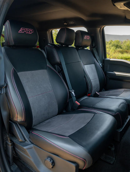 Front Seat Covers for 2021-Present Ford F150 2023-Present Super Duty with Standard PRP Seats-9