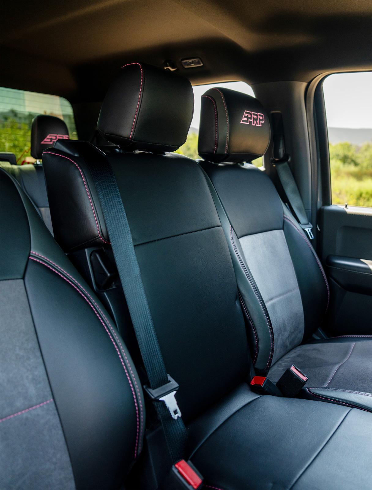 Center Jump Seat Cover w/ Standard Console for 2015-Present Ford F150 2017-Present Super Duty PRP Seats-3