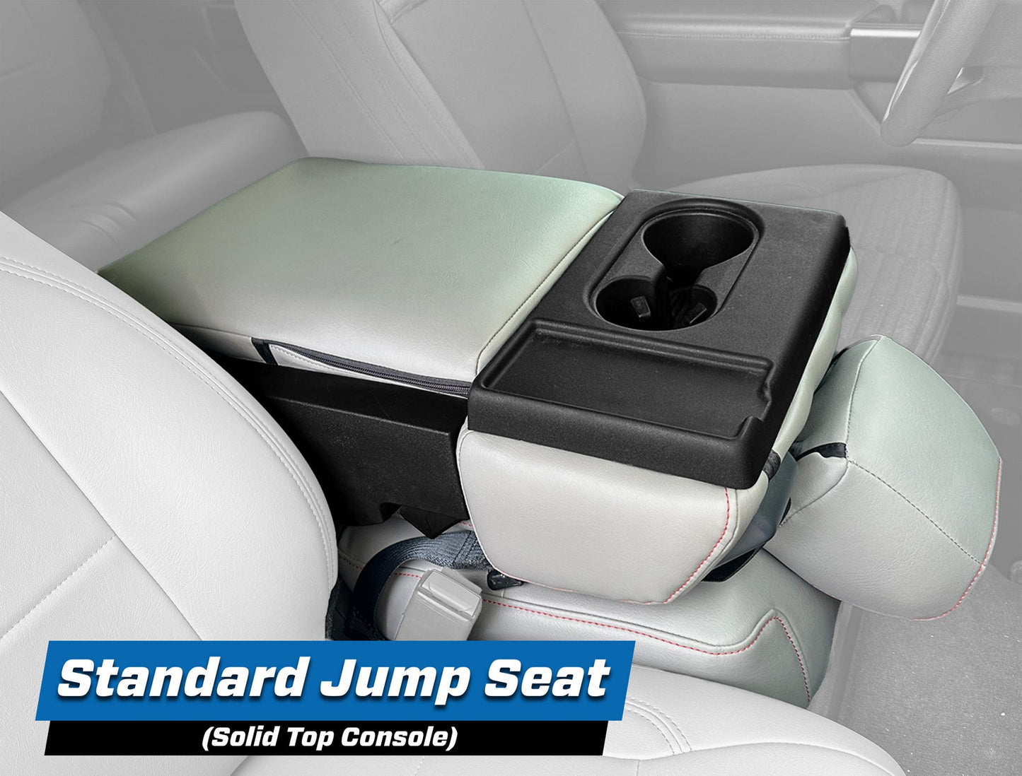 Center Jump Seat Cover w/ Standard Console for 2015-Present Ford F150 2017-Present Super Duty PRP Seats-5