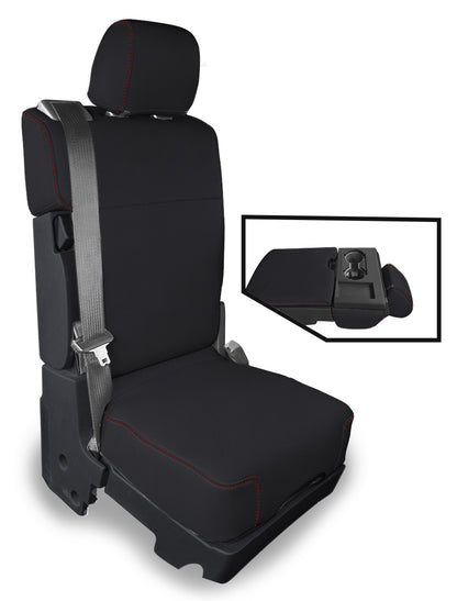 Center Jump Seat Cover w/ Upper Storage Console for 2015-Present Ford F150 2017-Present Super Duty PRP Seats-3