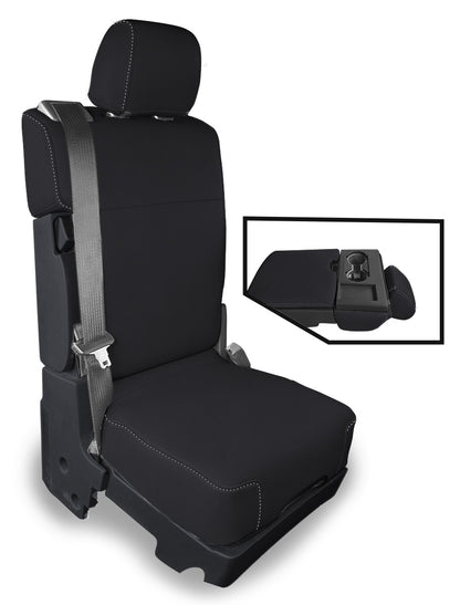 Center Jump Seat Cover w/ Upper Storage Console for 2015-Present Ford F150 2017-Present Super Duty PRP Seats-1