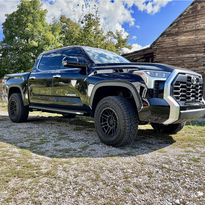 Tundra Sliders For 22-24 Toyota Tundra Black Powdercoat Steel Rock Slide Engineering