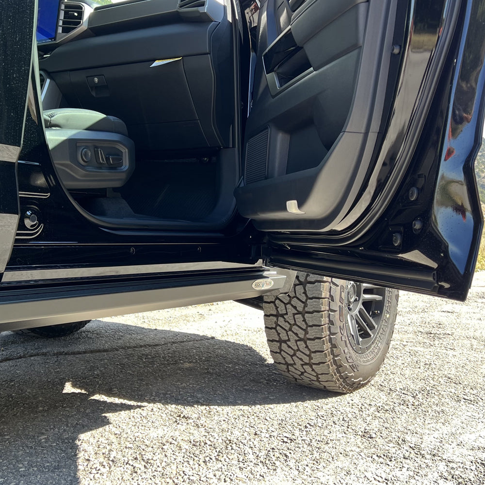 Tundra Sliders For 22-24 Toyota Tundra Black Powdercoat Steel Rock Slide Engineering-18