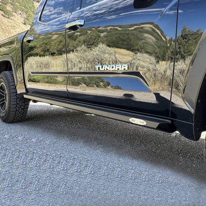 Tundra Sliders For 22-24 Toyota Tundra Black Powdercoat Steel Rock Slide Engineering-21